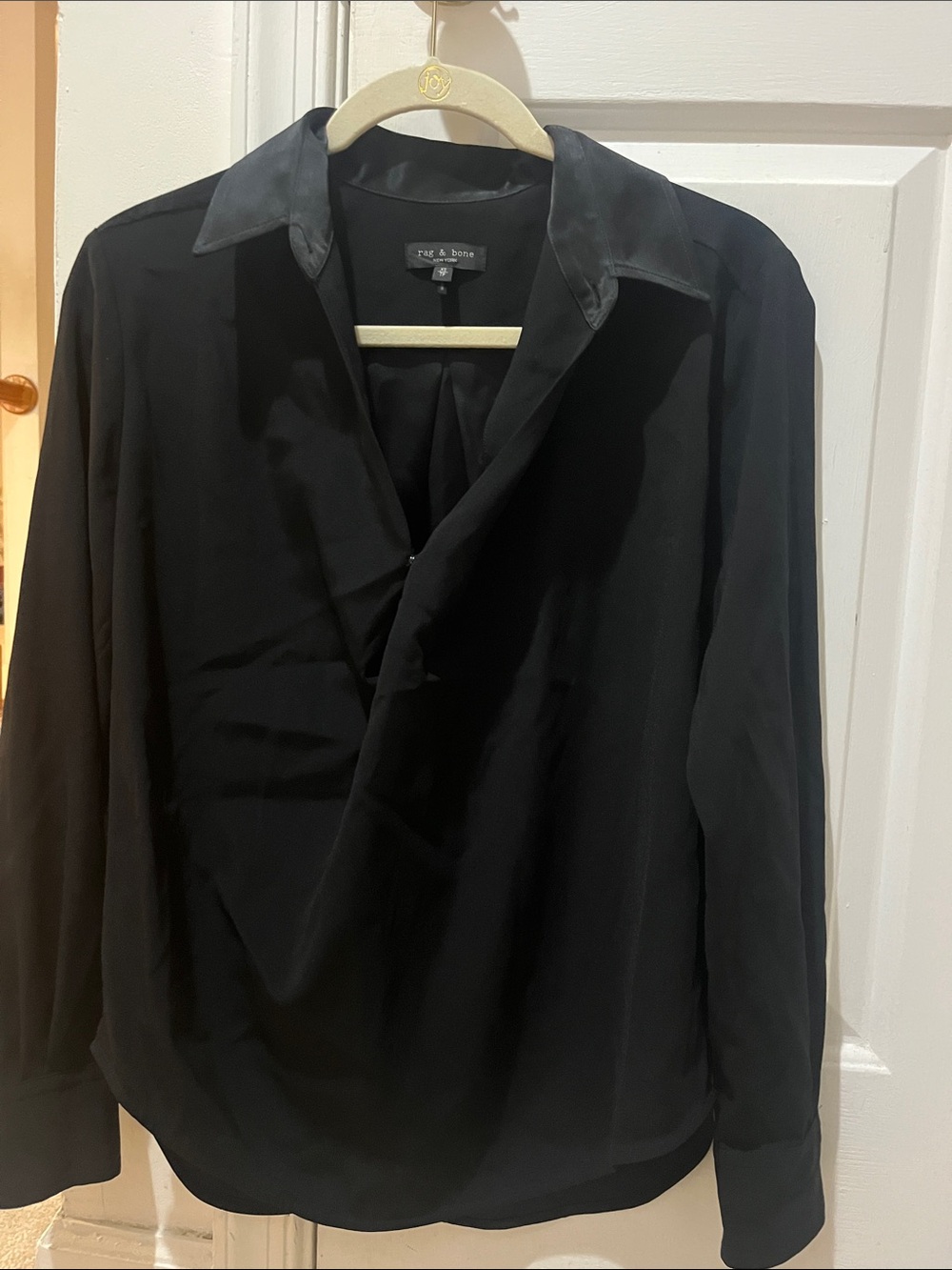 rag & bone Men's Black Lightweight Shirt Jacket